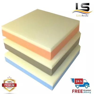 £14.95 • Buy Memory Foam Cut To Size Seat Pad Floor Cushions Sofa Chair Dog Topper 18 X18 