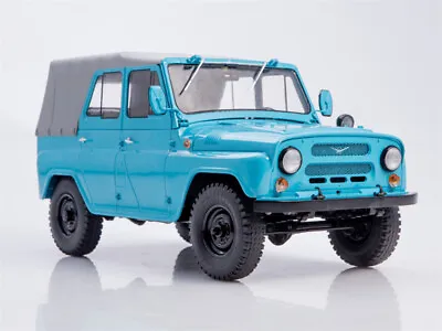 Start Scale Models RUSSIAN UAZ-31512 DFF-RDAD VEHICLE Light Blue 1/18 ABS Truck • $149.39