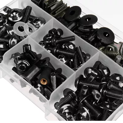 Black Complete Fairing Bolt Screws Kit For Kawasaki Ninja ZX6R 7R ZX9R ZX12R EOA • $20.99