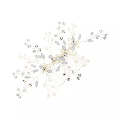 Rhinestone Flower Comb Hair Comb Bridal Headdress Wedding Jewels Women • £10.45