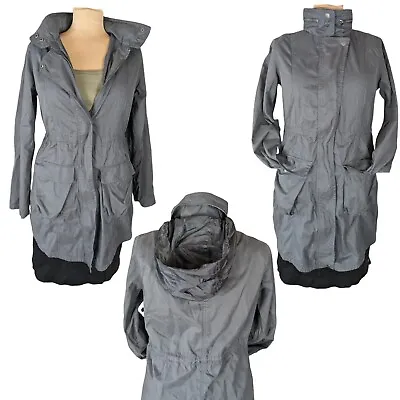 Mossimo (M) Supply Co Military Utility Jacket Grey Hooded Long Sleeve Hip-Length • $15.99