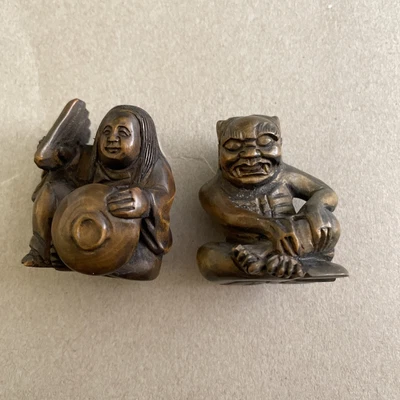 £40 • Buy Pair Of Wood Netsuke