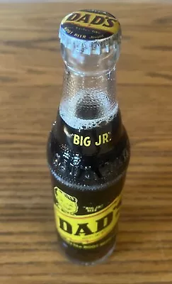 1960s Dad's Root Beer Big Jr Size Soda Bottle 7 Oz FULL • $19.99