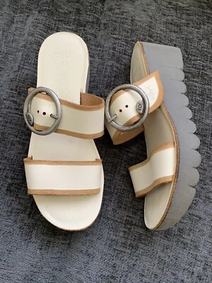 £39 • Buy Fly London Cream/ Tan Leather New Size 4