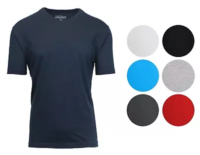$8.65 • Buy Mens Short Sleeve V-Neck T-Shirts Solid Colors Lounge Active Undershirt NWT