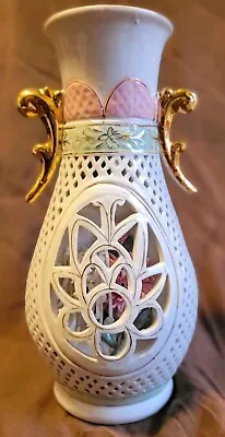 Antique Vintage Porcelain Vase Hand Made Hand-Painted  Very Rare • $29.50