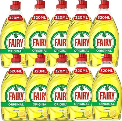 Fairy Washing Up Liquid Multipack Original Lemon Fragrance 320ml • £10