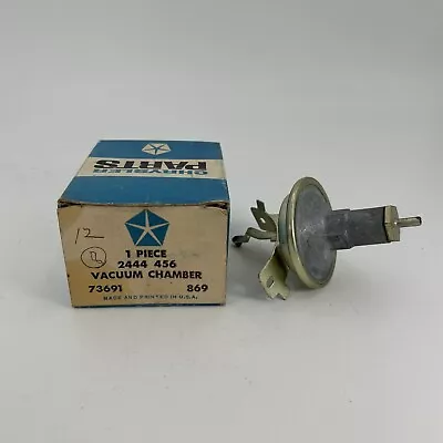 Mopar Nos #2444456 Vacuum Advance Chamber 1964-67 With 273 Engine • $30