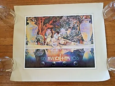 Vintage KVI Seattle Radio Advertising Poster Garden Of ALLAH Poster Print  • $19.95