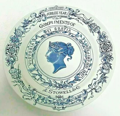 A. Stowell & Co. Queen Victoria Golden Jubilee Year 1887 Commemorative Plate • $90