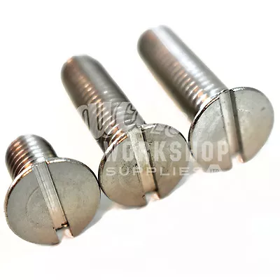 £3.19 • Buy M3 M4 M5 A2 Stainless Steel Machine Screws Csk Countersunk Slotted Bolts Screw *