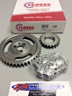$40.19 • Buy Small Block Chevy Engine Double Roller 3 Keyway Timing Set Cloyes C-3023X