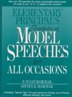 Elementary Principal's Portfolio Of Model Speeches For All Occasions Like New • $3