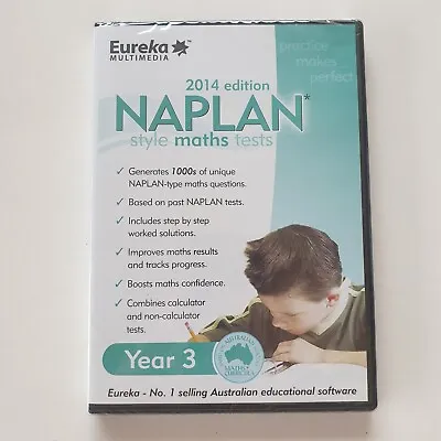 NAPLAN Style Maths Tests (2014 Edition) Year 3 Australian Education (PC CD-Rom) • $24.95