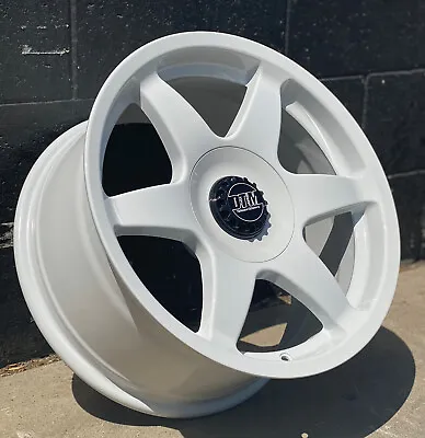 DTM-RW03 White Wheels Rims 17x8.5 5x100 5x112 +35 VW Jetta GTI Golf Mk2 Mk3 Mk4 • $1150