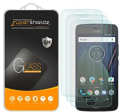 3X Supershieldz For Motorola  Moto G5 Plus  Tempered Glass Screen Protector • $9.99