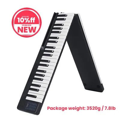 Portable 88 Keys Foldable Piano Digital Electronic Keyboard For Student I8F6 • $123.49