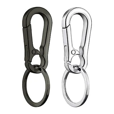 Mini Stainless Steel Carabiner Key Chain Clip Hook Buckle Keychain Key Ring • $6.45