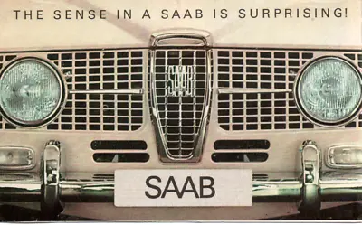 1964 Saab Showroom Advertising Sales Folder / Brochure - RARE!! Awesome  2A • $39.55