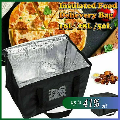16-50L Food Delivery Insulated Bags Pizza Takeaway Thermal Warm/Cold Bag Ruck UK • £5.70