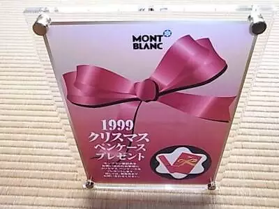 Novelty Montblanc Logo Store Acrylic Stand 28 20 1999 Christmas Pencil Case Pres • $159.29