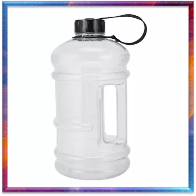 2L Large Water Bottle Drink Bottle Jug Sports Gym Training Workout BPA Free Grey • $7.19