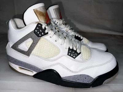 $31 • Buy Mens NIKE Air Jordan 4 Retro White Cement 2011 Sneakers US 9 #28724
