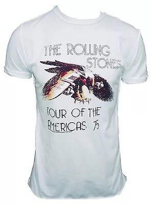 Amplified Off. Rolling Stones Tour Of The Americas 75 Vintage Vip T-Shirt G. XXL • $96.15