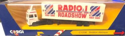 £9.50 • Buy 1985 CORGI 1/64 Scale SEDDON ATKINSON  RADIO 1 ROADSHOW  CONTAINER MINT/BOXED