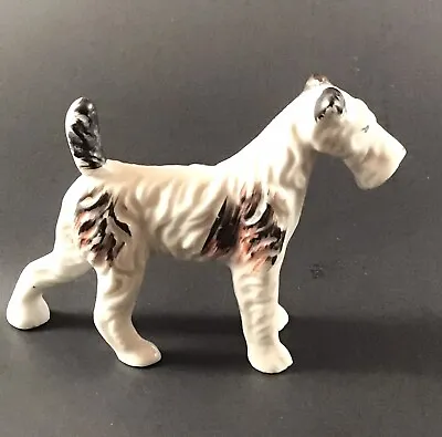 Vintage Porcelain Airedale Terrier Dog Figurine Made In Occupied Japan • $19