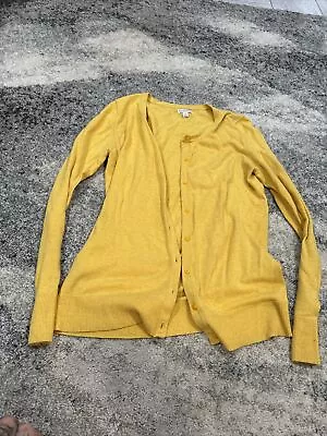 Merona Women Yellow Cardigan M • $3.99