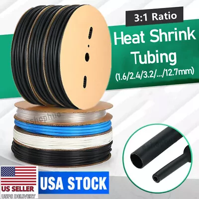 3:1 Heat Shrink Tubing Insulation Shrinkable Wire Tube Sleeve Rapid Contraction • $3.79