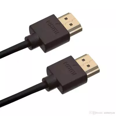 £1.99 • Buy HDMI Ultra Slim Cable Low Profile 1.4V Gold High Quality HDTV UltraHD 3D