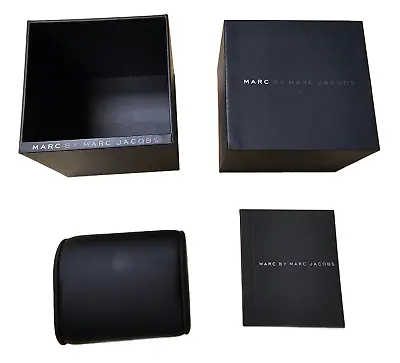 Marc Jacobs Black Watch Gift Box With Warranty/manual Booklet • $12.99