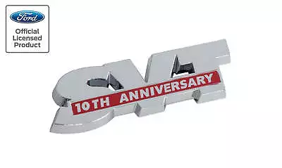 2003 Ford Mustang SVT 10th Anniversary Chrome & Red Trunk Decklid Emblem Badge • $21.50