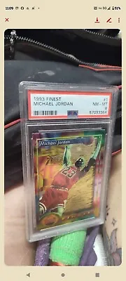 1993-94 Topps Finest - Graded #1 Michael Jordan • $400