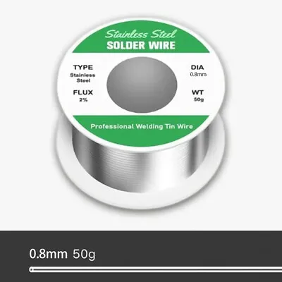 0.8mm Lighter Solder Wire Aluminum Stainless Steel Soldering Wire Tool Lead Free • $11.95