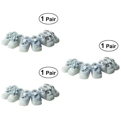  3 Pairs Non-slip Baby Socks Anti Trainer Cotton Gripper Girl Child • £9.91