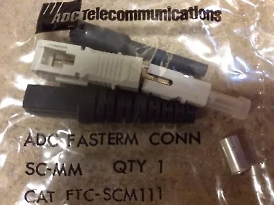 FIBEROPTIC ADC FasTerm SC Connector  -  FTC-SCM111 Field Installable Multimode • $3.49