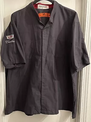 Red Kap Specialty Auto Mechanic Cadillac Crew Technician Uniform Work Shirt 4XL • $29