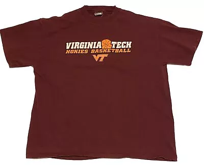 VIRGINIA TECH HOKIES Basketball Men’s T Shirt Size XL • $8