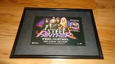 STEEL PANTHER Feel The Steel-framed Original Advert • $17.25