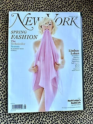 New York Magazine February 2008 Lindsay Lohan As Marilyn Monroe • $45