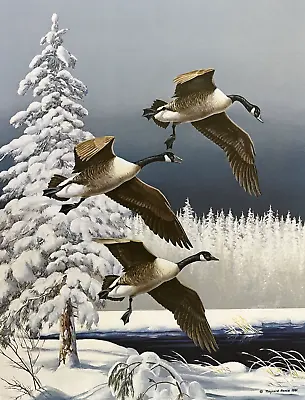 Maynard Reece  Frosty Morning - Canada Geese  LE Hand-Signed Print #736/950 • $101.50