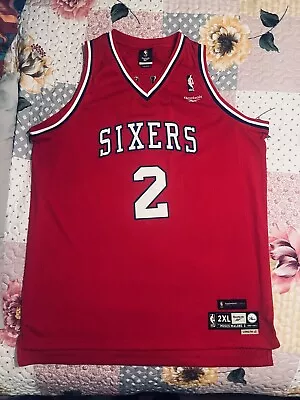 Moses Malone Philadelphia Sixers NBA Reebok Hardwood Classics Jersey Sz. 2X • $79.95