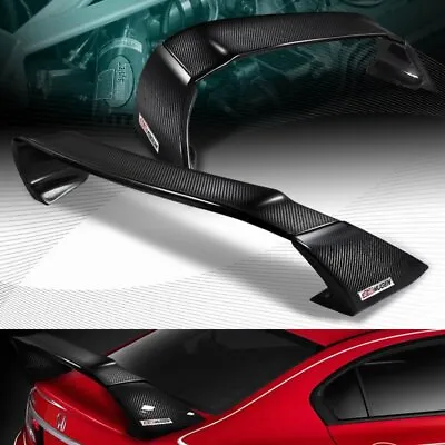 Real Carbon Fiber Mugen Style Rear Trunk Spoiler Wing Fit 12-15 Honda Civic 4dr • $294.95