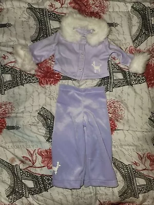 Madame Alexander Clothes Lavender Set Dog Print  Kelly & You  Velour Hg6 • $14