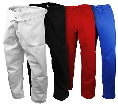 Karate Pants Heavy W't 12 OZ 100% Cotton Preshrunk Martial Arts Gi New • $38.63