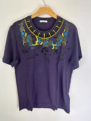 Authentic *CLG*  Versace Collection Purple  Crew Neck T-Shirt Size Large • £32.95