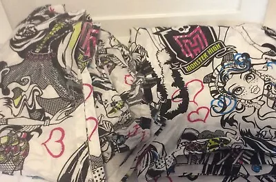 Monster High Twin Sheet Set 2 Pc Flat & Fitted • $19.99